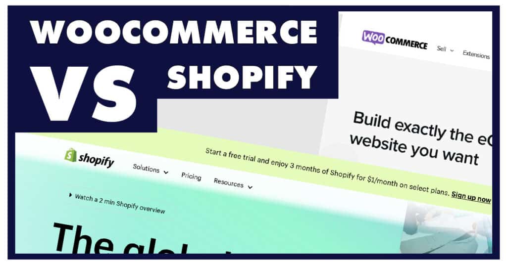 WooCommerce vs. Shopify verkkokauppa - Artikkelikuva